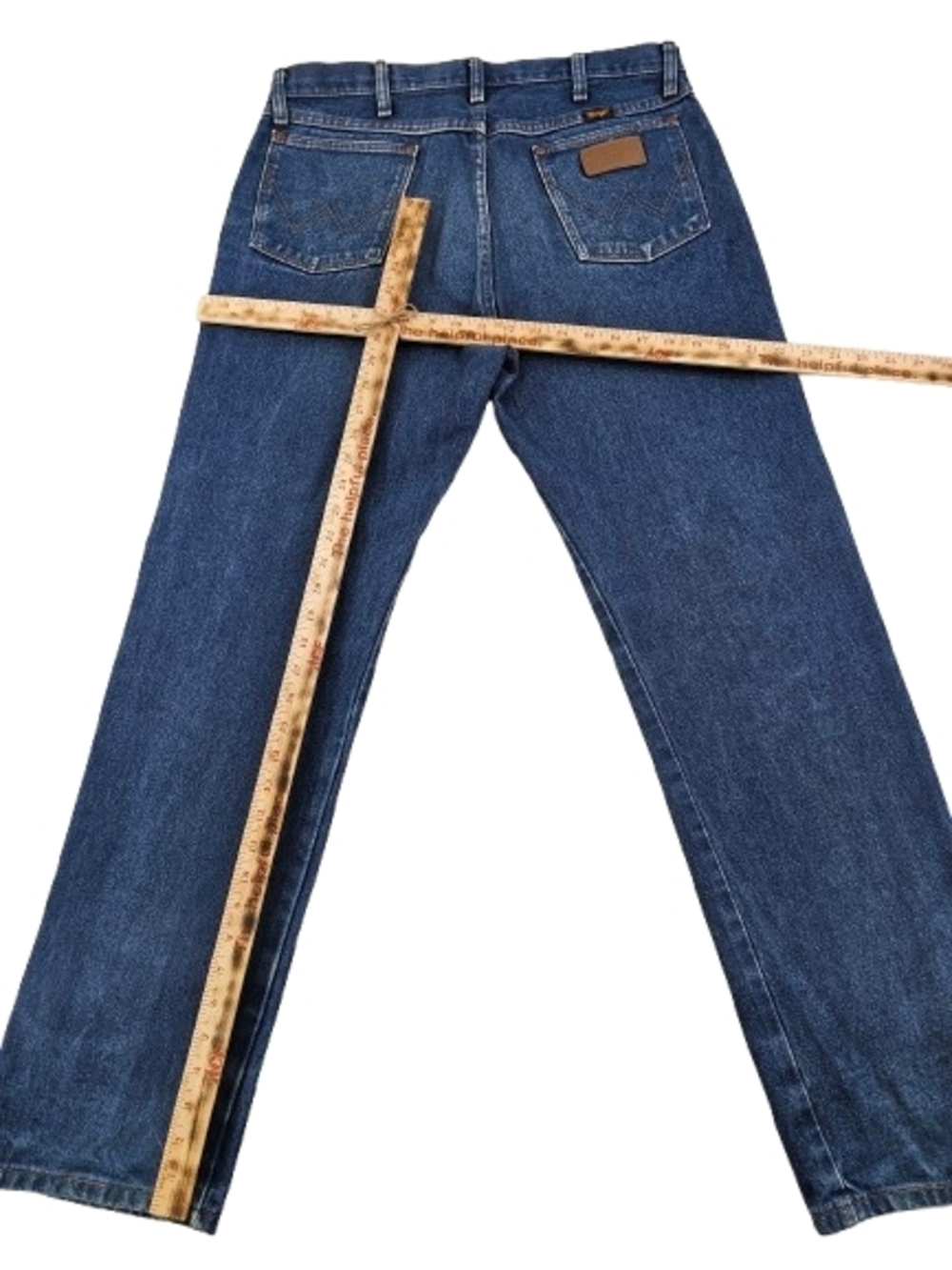 VTG Wrangler Cowboy Cut Original Fit Men 34x32 Stonewash Denim Blue Jean 13MWZPW - Picture 6 of 9